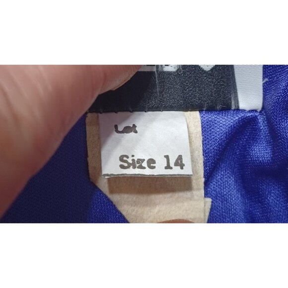 Vintage Patra Purple Pleated Dress With Sequin Floral Brooch Size 14 Womens - Picture 5 of 10